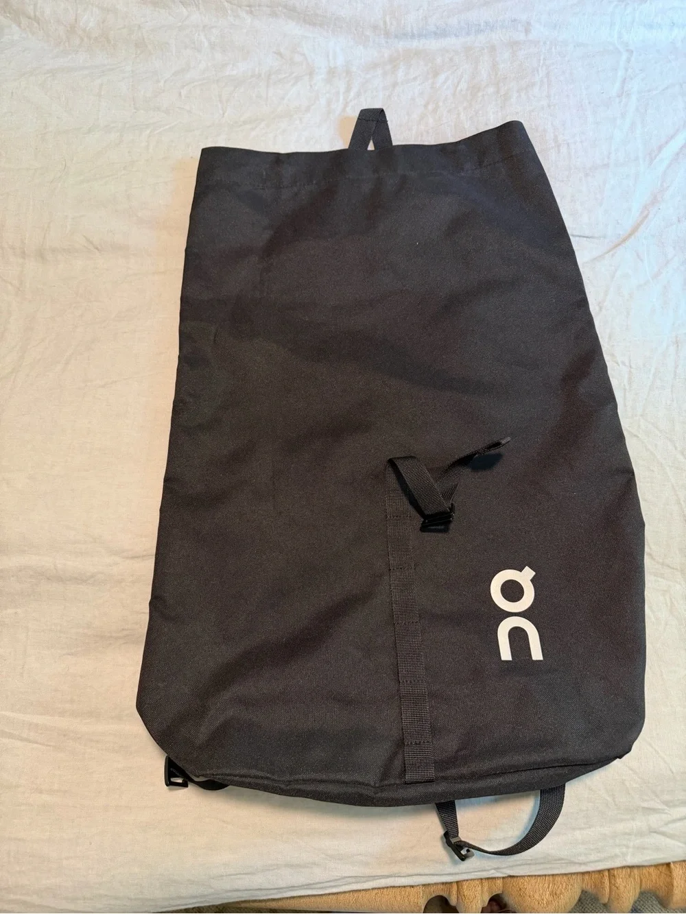 On Cloud Lightweight Black Roll-Top Backpack